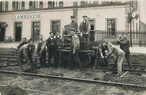 Gleisbau im frühen 20. Jahrhundert
